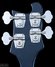 Rickenbacker 4001/4 , Jetglo: Headstock - Rear