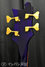 Rickenbacker 4004/4 , Trans Blue: Headstock - Rear