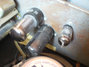 Rickenbacker M-8/amp , Silver: Neck - Rear
