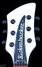 Rickenbacker 350/6 BH BT, White: Headstock