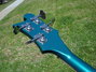 Rickenbacker 4003/4 , Turquoise: Headstock - Rear