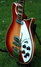 Rickenbacker 625/6 , Fireglo: Close up - Free2