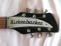 Rickenbacker 345/6 Refin, Jetglo: Headstock
