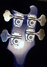 Rickenbacker 4001/4 , Azureglo: Headstock - Rear