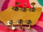 Rickenbacker 450/6 Refin, Black: Headstock - Rear