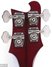 Rickenbacker 4001/4 Mod, Burgundy: Headstock - Rear