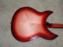 Jul 1998 Rickenbacker 330/6 , Fireglo: Body - Rear