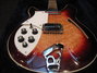 Dec 1991 Rickenbacker 381(LH)/6 V69, Fireglo: Headstock