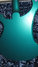 Rickenbacker 4003/4 , Turquoise: Body - Rear