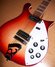 Rickenbacker 620/6 , Fireglo: Close up - Free2