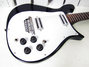 Rickenbacker 450/6 Mod, Black: Close up - Free2