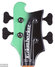 Rickenbacker 4001/4 BH BT, Custom: Headstock