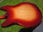 Rickenbacker 1998/6 f hole, Fireglo: Body - Rear