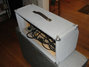 Rickenbacker B-16/amp Head and Cab, Silver: Headstock - Rear
