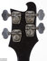 Rickenbacker 4001/4 , Jetglo: Headstock - Rear