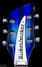 Rickenbacker 370/6 , Blueburst: Headstock