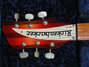 Rickenbacker 365/6 Van Ghent tuners, Fireglo: Headstock