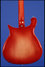 May 1977 Rickenbacker 450/12 , Fireglo: Body - Rear