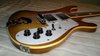 Oct 1976 Rickenbacker 481/6 Slant Fret, Autumnglo: Close up - Free