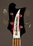 Rickenbacker 4003/4 , Jetglo: Headstock