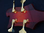 Rickenbacker 4004/4 Cii, Amber Fireglo: Headstock - Rear