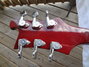 Rickenbacker 481/6 Slant Fret, Burgundy: Headstock - Rear