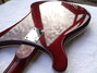 Jan 1982 Rickenbacker 481/6 Slant Fret, Burgundy: Body - Rear