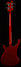 Rickenbacker 4003/4 , Ruby: Full Instrument - Rear