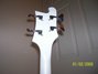 Rickenbacker 4001/4 Refin, White: Headstock - Rear