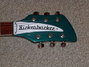 Rickenbacker 360/6 , Turquoise: Headstock