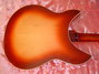 May 1991 Rickenbacker 360/12 V64, Fireglo: Body - Rear