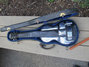Rickenbacker B/6 LapSteel, Black: Neck - Front