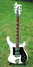 Rickenbacker 481/6 Slant Fret, White: Full Instrument - Front