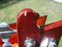 Rickenbacker 4001/4 Mod, Burgundy: Headstock - Rear