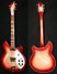 Rickenbacker 360/6 CW, Fireglo: Full Instrument - Front