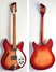 Rickenbacker 330/6 , Fireglo: Full Instrument - Front