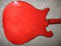 Nov 1980 Rickenbacker 620/6 Mod, Ruby: Body - Rear
