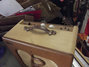 Dec 1947 Rickenbacker M-11/amp , Two tone brown: Body - Rear