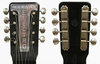 Rickenbacker D16/2 X 8 LapSteel, Silver: Headstock