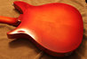 Rickenbacker 1996/6 f hole, Amber Fireglo: Body - Rear