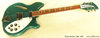 Rickenbacker 360/6 , Turquoise: Free image