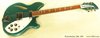 Rickenbacker 360/6 , Turquoise: Full Instrument - Front