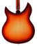 Rickenbacker 330/6 , Fireglo: Body - Rear