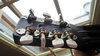 Rickenbacker B/7 LapSteel, Black: Headstock - Rear