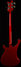 Rickenbacker 4003/4 , Ruby: Full Instrument - Rear