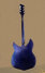 Rickenbacker 340/6 , Midnightblue: Full Instrument - Rear