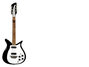 Rickenbacker 950/6 Tulip, Black: Full Instrument - Front