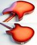 Nov 1988 Rickenbacker 1997/6 f hole, Fireglo: Body - Rear