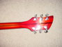 Rickenbacker 330/6 , Fireglo: Headstock - Rear