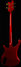Rickenbacker 4004/4 Cii, Ruby: Full Instrument - Rear
